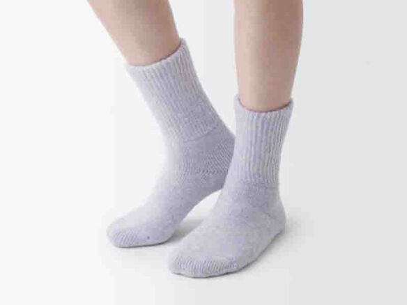 loose top yak wool blend cozy socks 15