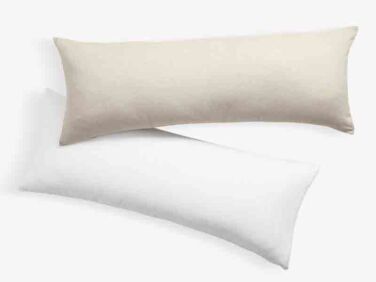 pb teen linen cotton body pillow cover   1 376x282