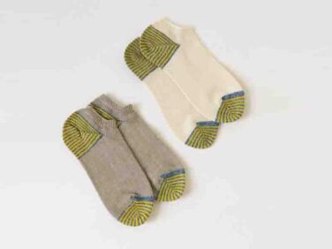 yahae japanese garabou linen striped ankle socks vestige   1 376x282