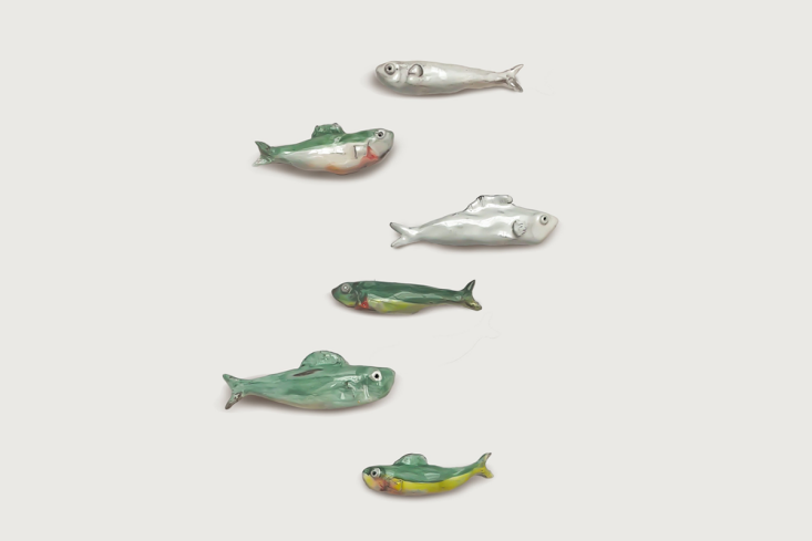 the ceramic sardines are &#8\2\20;handcrafted in umbria by il buco vita& 17