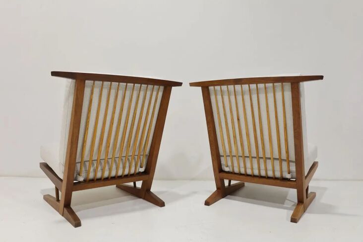 nakashima conoid lounge chairs, via 1stdibs. 31