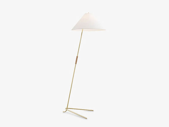 hase bl brass & leather floor lamp 8