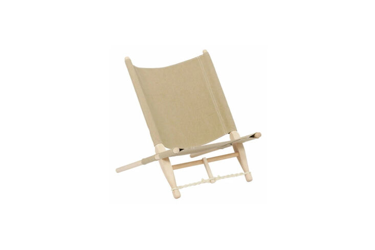 the ogk safari chair in beech and linen is \$3\23 at finnish design shop. 22