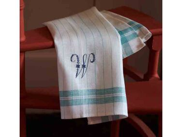 stripe kitchen towel turquoise   1 376x282