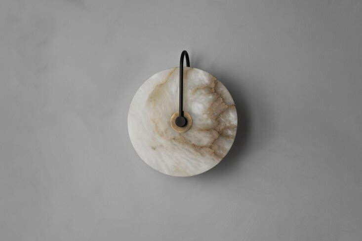 another design from allied maker, the ada alabaster \10 inch sconce is \$\1,350. 27