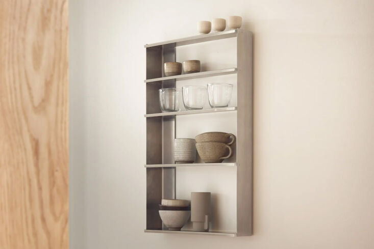 the form & refine taper wall shelf in brushed stainless steel is €59 20