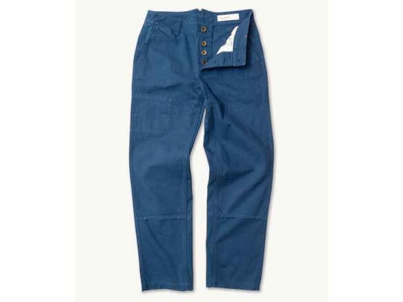 courier pant in banks street blue canvas 11