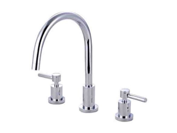 kingston brass concord 1.8 gpm widespread kitchen faucet 10