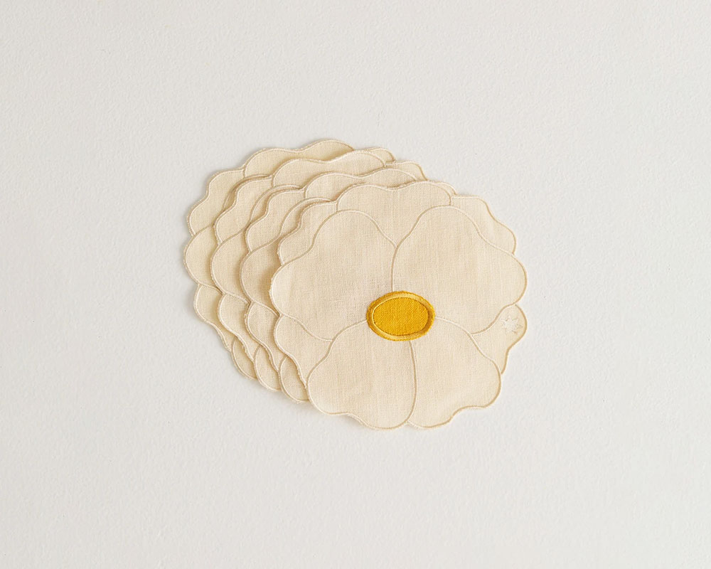 maison balzac wild rose napkins