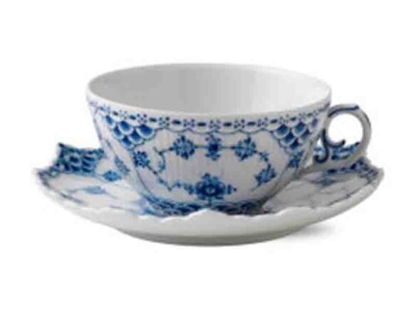 blue fluted full lace cup and saucer 13