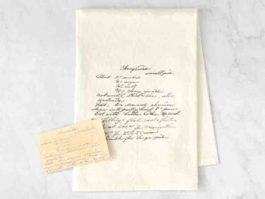 natural cotton custom family recipe tea towel the printed gift   1 376x282