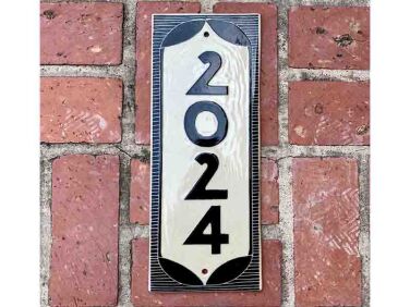 The Brass Tacks Handmade Sfgraffito House Numbers from Etsy portrait 4
