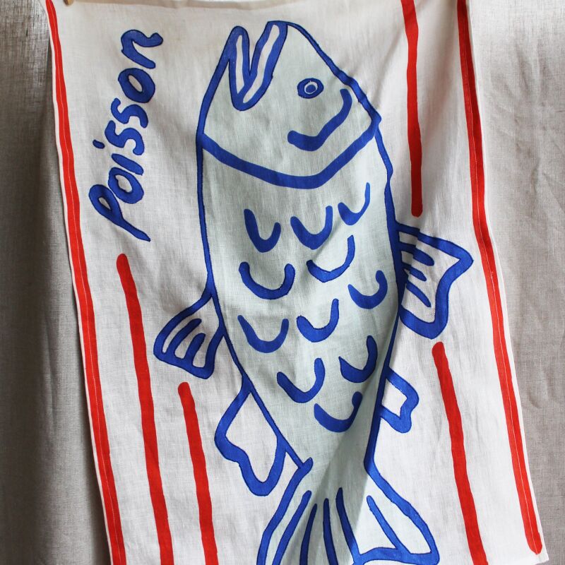 poisson tea towel amuse la bouche  