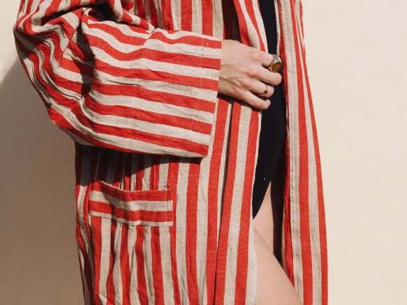 striped red robe 10