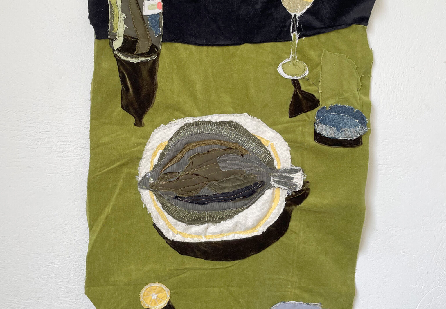 andrew pierce scott tabletop tapestry sole 2 made from scrap fabric 7  