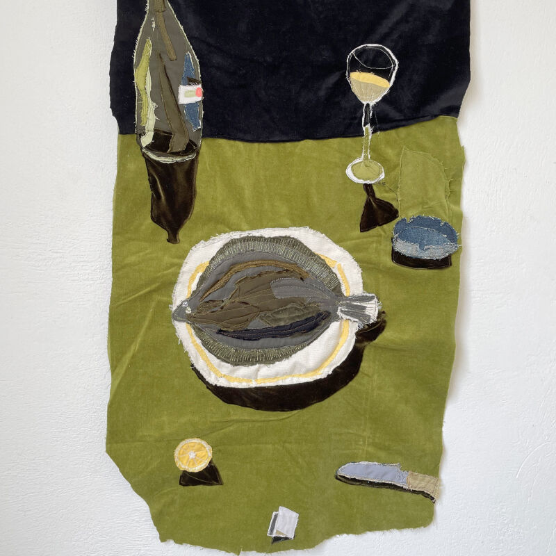 andrew pierce scott tabletop tapestry sole 2 made from scrap fabric 7  