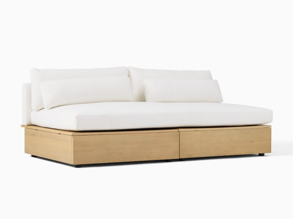 harwood armless storage sofa 9