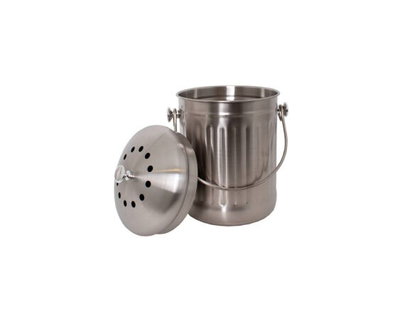 stainless steel odor free compost pail 7