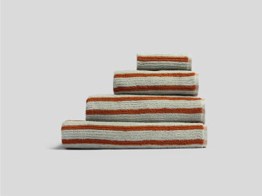 organic stripe towel sage