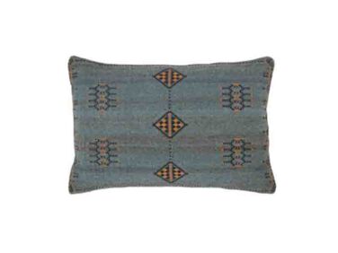 tanant tribal pillow dark blue gold   1 376x282