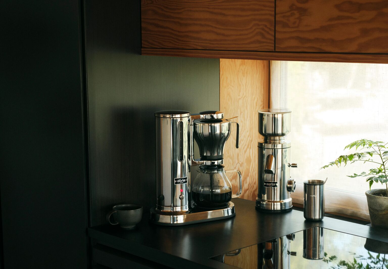 aarke coffee maker stainless steel cover  