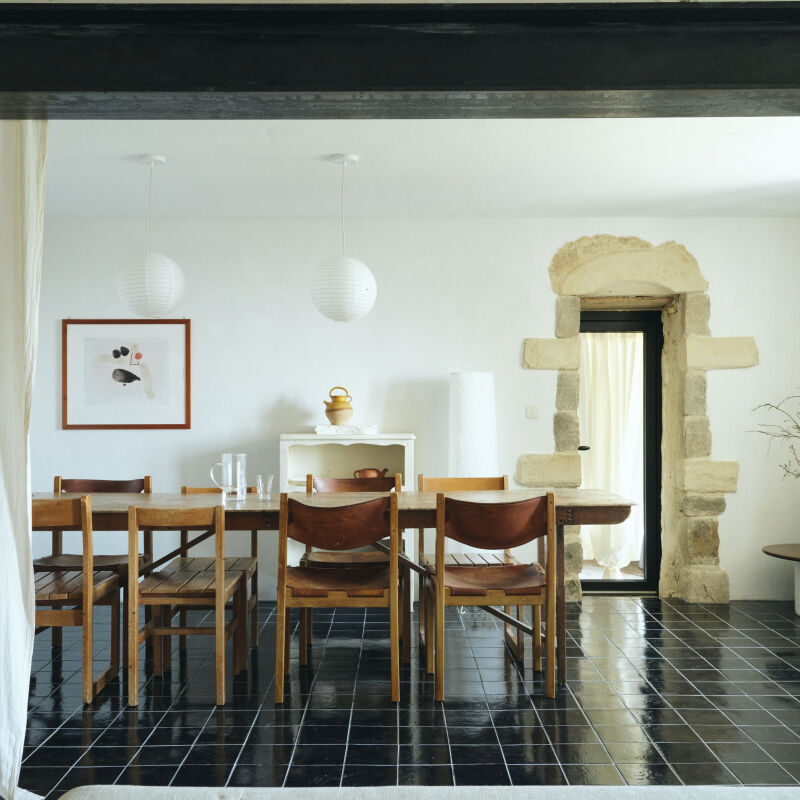 dining area maison legere by nathalie mohadjer  