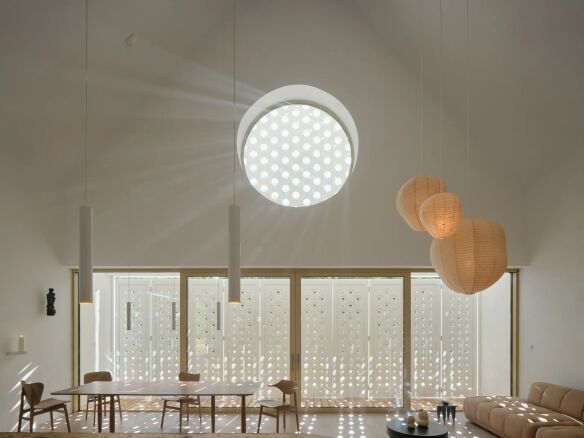 Perforated Light A Czech Architects Modern Retreat on Historic Chteau Grounds portrait 4