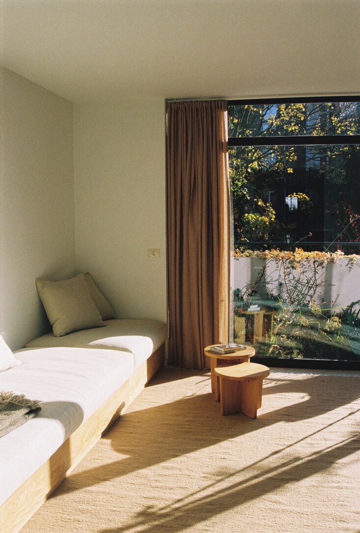 an easy ensemble—the bautier day bed, €\2,530; side tables are €4\10 and  25