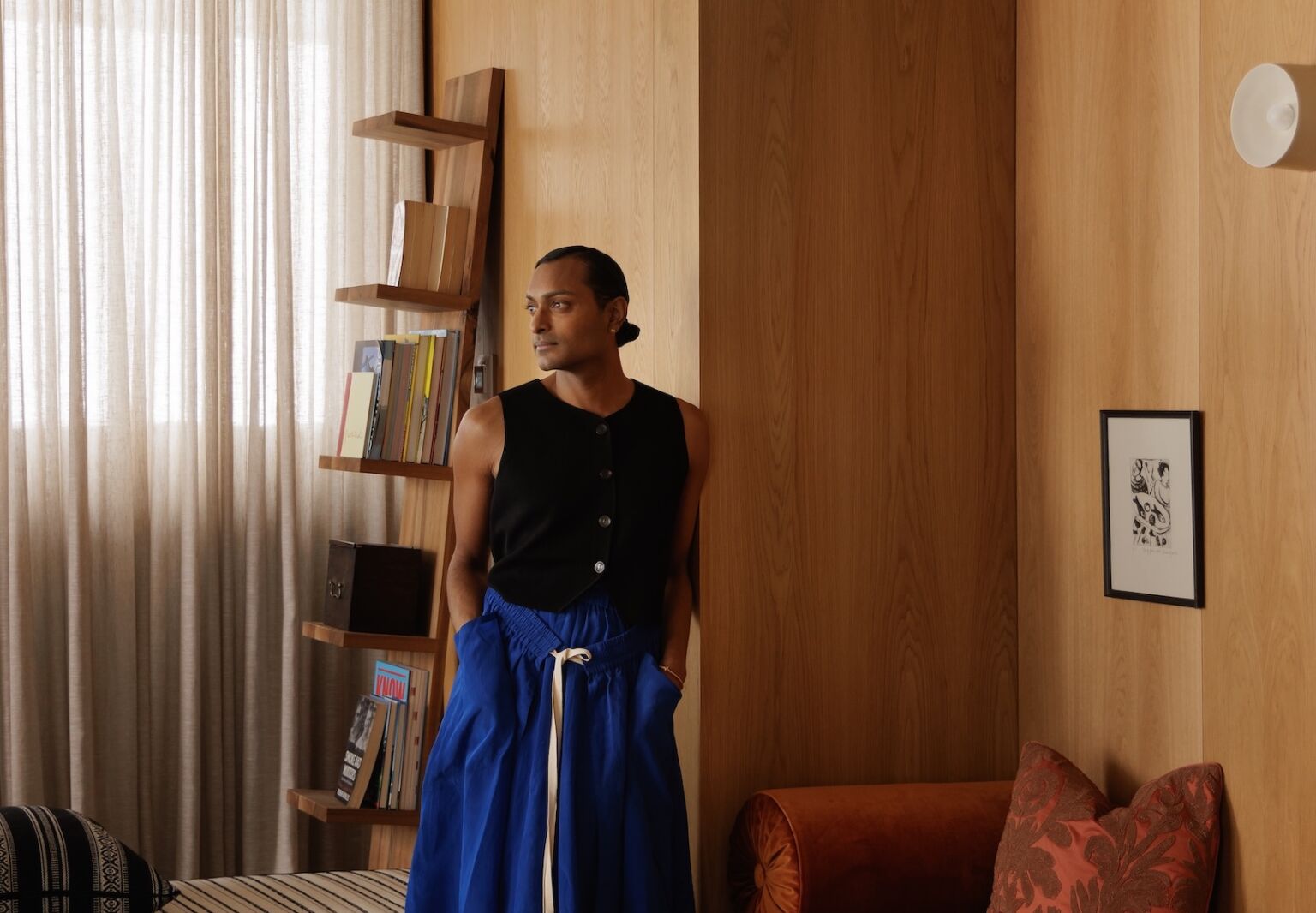 designer brahman perera in his mount buller australia ski house project photo by timothy kaye 3  