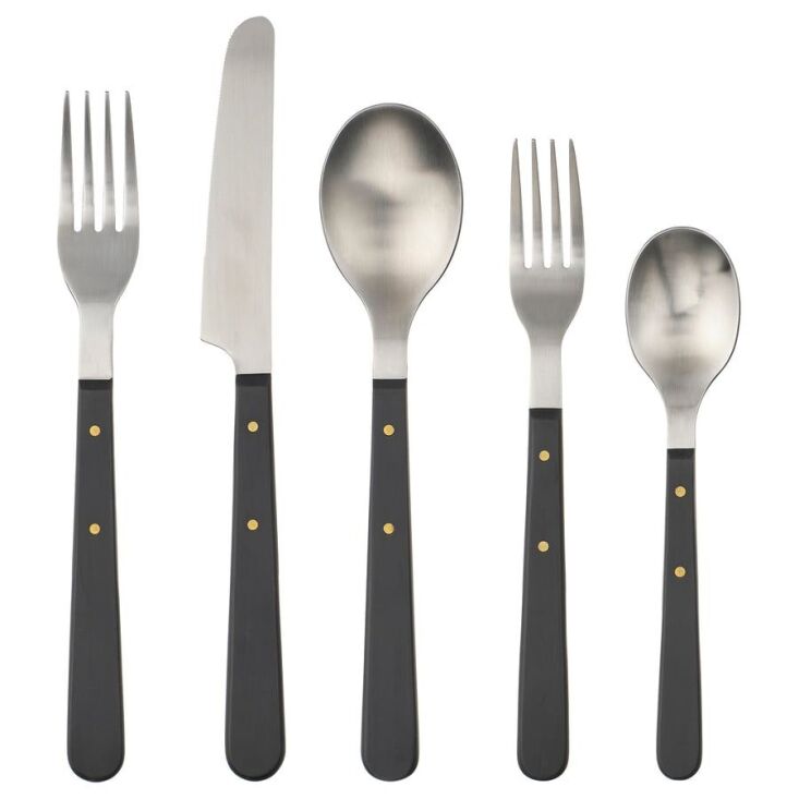 doftsköld, a new flatware design from ikea, is \$39.99 for a \20 piece set. it 28