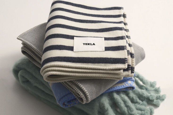 my blanket of choice: a heavyweight lambswool blanket from danish brand tekla,  29