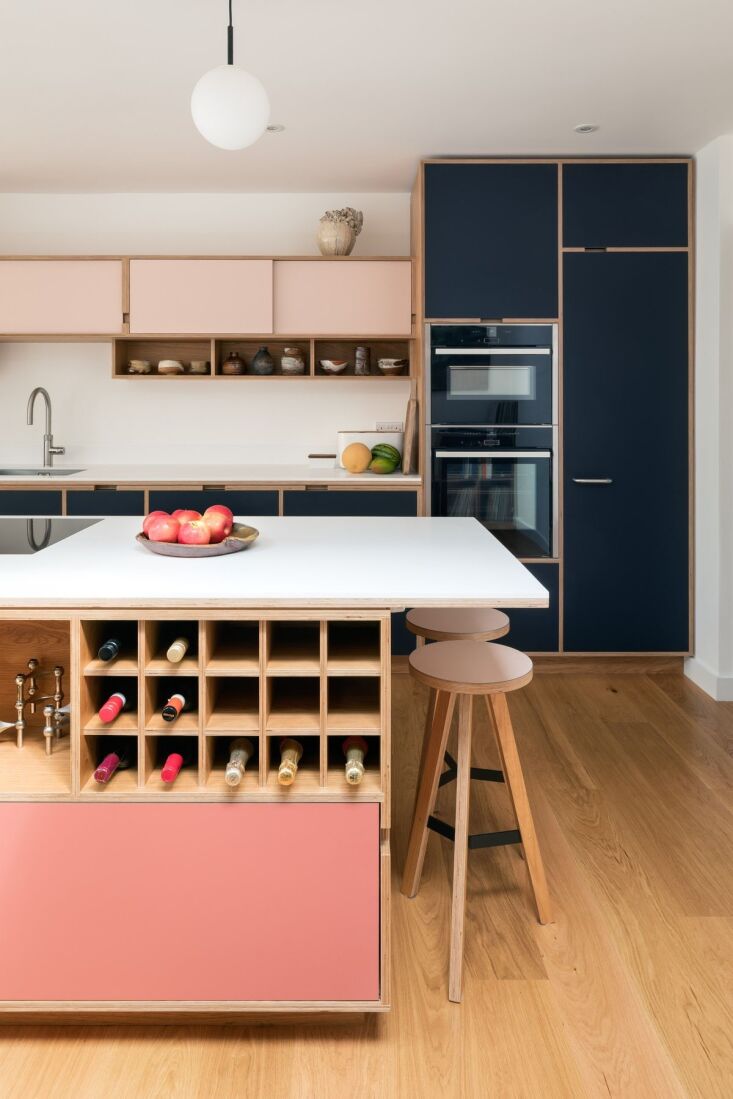 a bottle rack is artfully incorporated into a north london victorian terrace ho 17