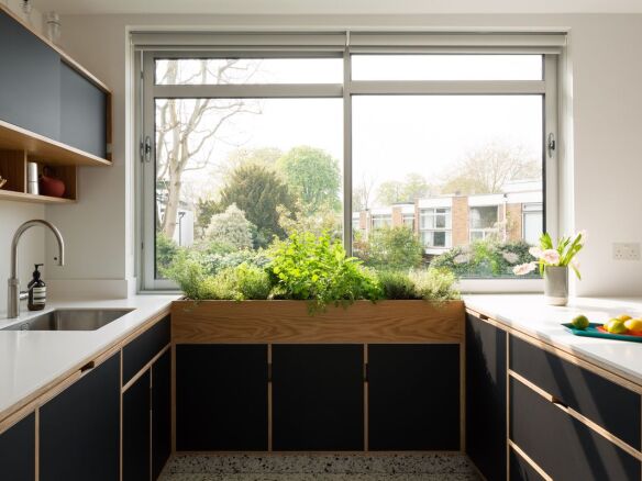 10 planter cs26indoor herb garden in a kitchen with midcentury details by uncommon projects  