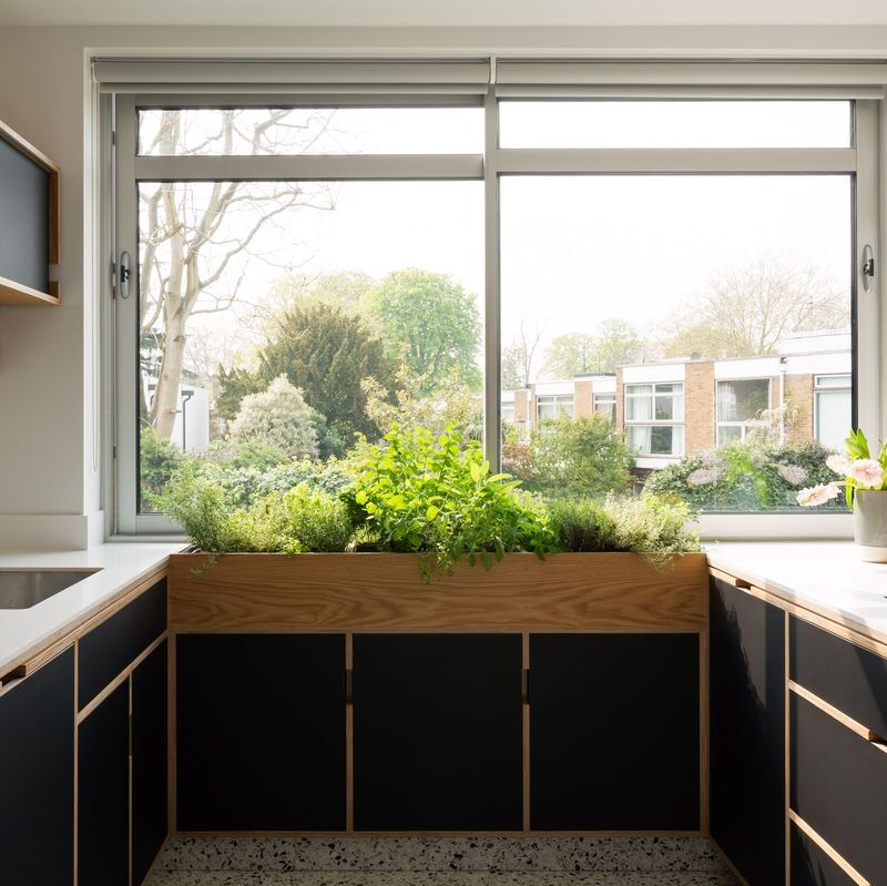 10 planter cs26indoor herb garden in a kitchen with midcentury details by uncommon projects  