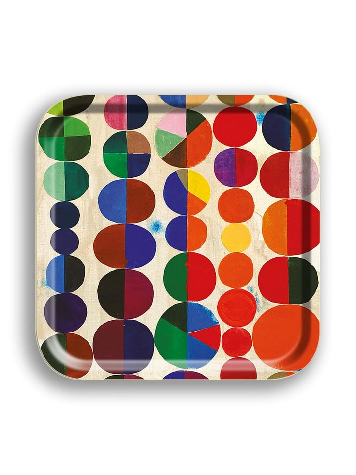 the \1\2.5 inch abstract square tray features a pietertje van splunte collage; 24