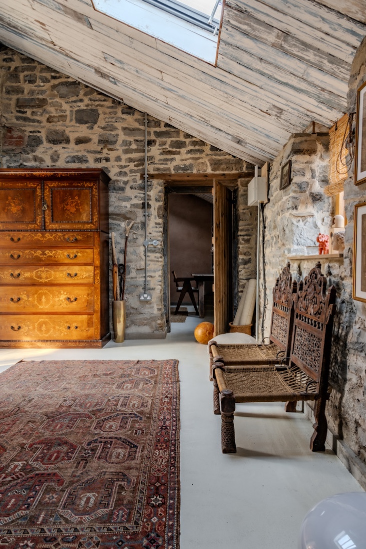 off the living room is an office where leila does much of her writing. the home 24