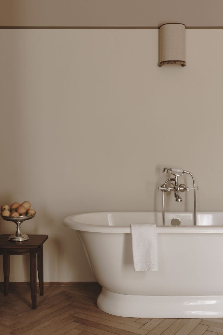 original herringbone parquet floors were preserved and refurbished. 32