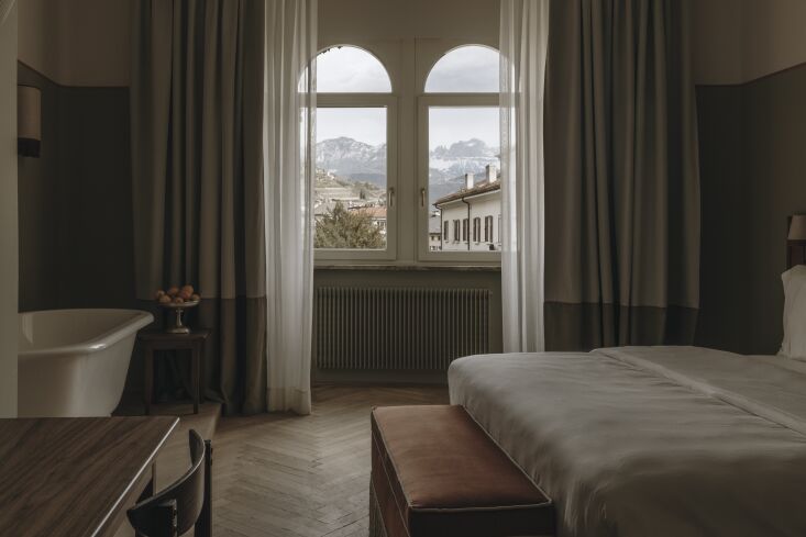 sweeping views of the town and mountains beyond can be seen throughout the gues 35