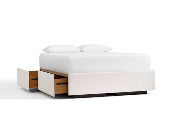 upholstered platform bed with footboard or side storage 10