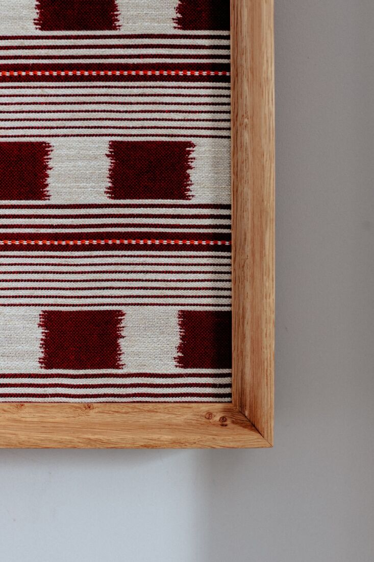 kbh københavns møbelsnedkeri danish made fabric pinboard with wood frame. 19