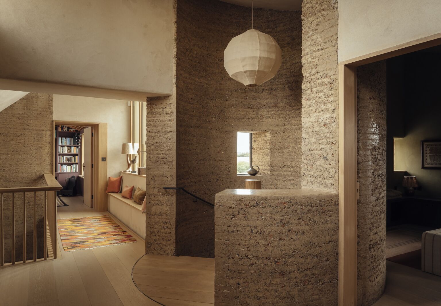 tuckey design studio rammed earth house 15  