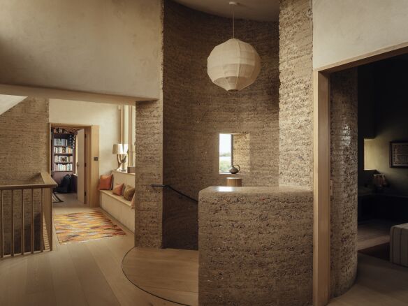 tuckey design studio rammed earth house 15  