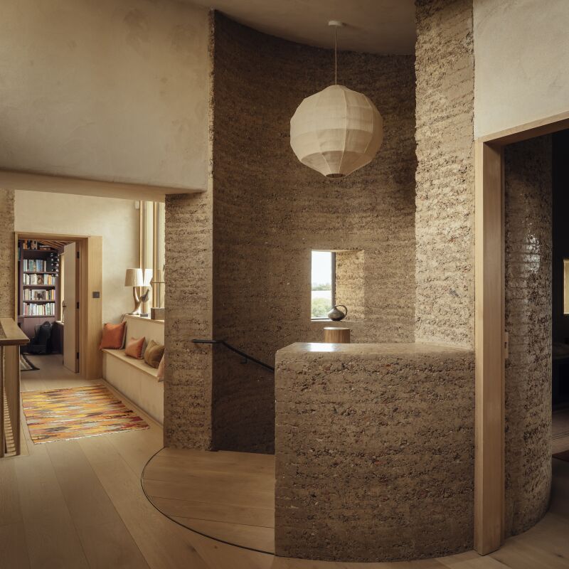 tuckey design studio rammed earth house 15  