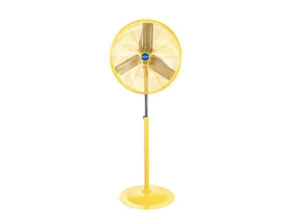 global industrial’s yellow oscillating fan 12