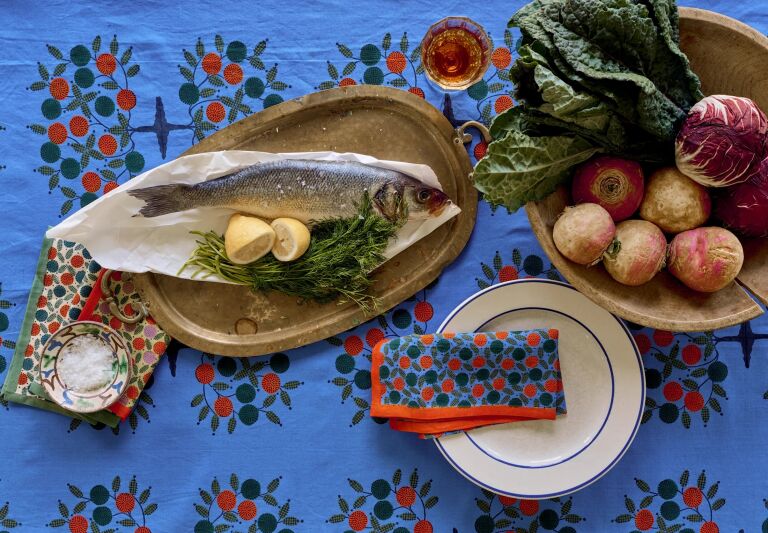 Summer of Shaker: Inspired Tablecloths by Block Shop x Hancock Shaker Village