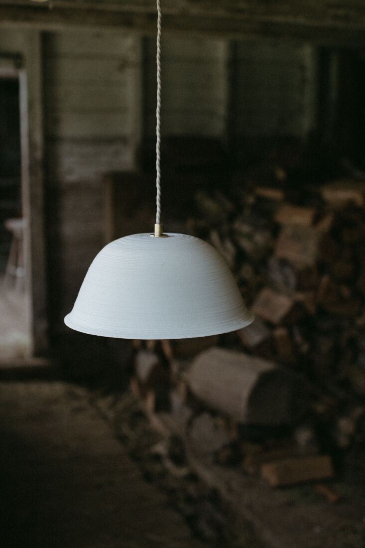 porcelain lighting collection by notary ceramics, photo by kris leboeuf 5