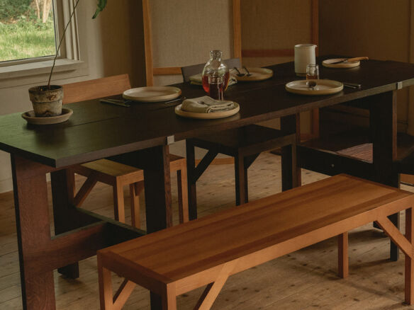 farmhouse trestle table frama cover  
