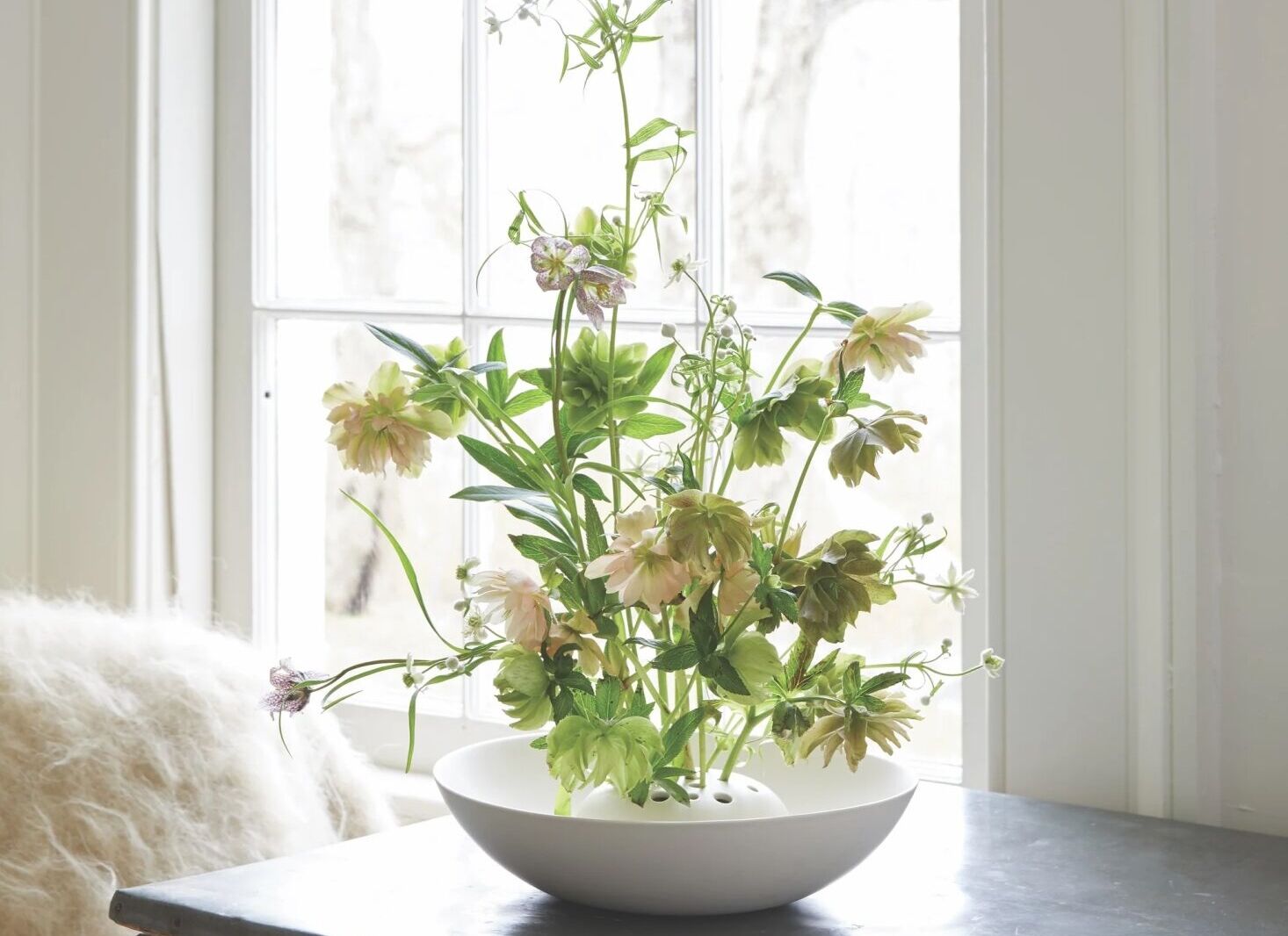 flower frog bowl vase the floral society crop  