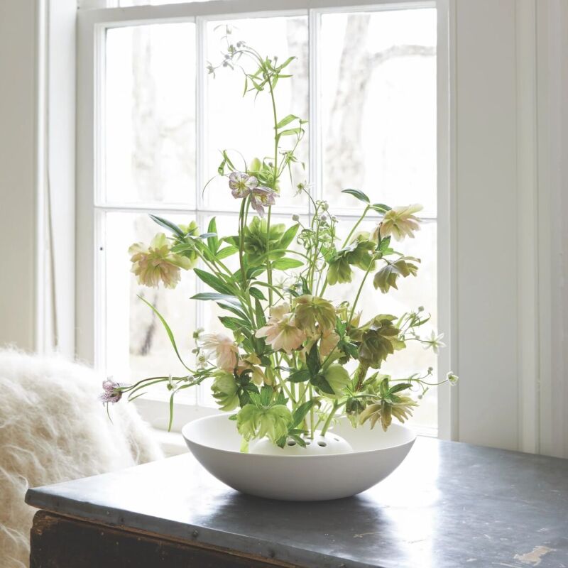 flower frog bowl vase the floral society crop  