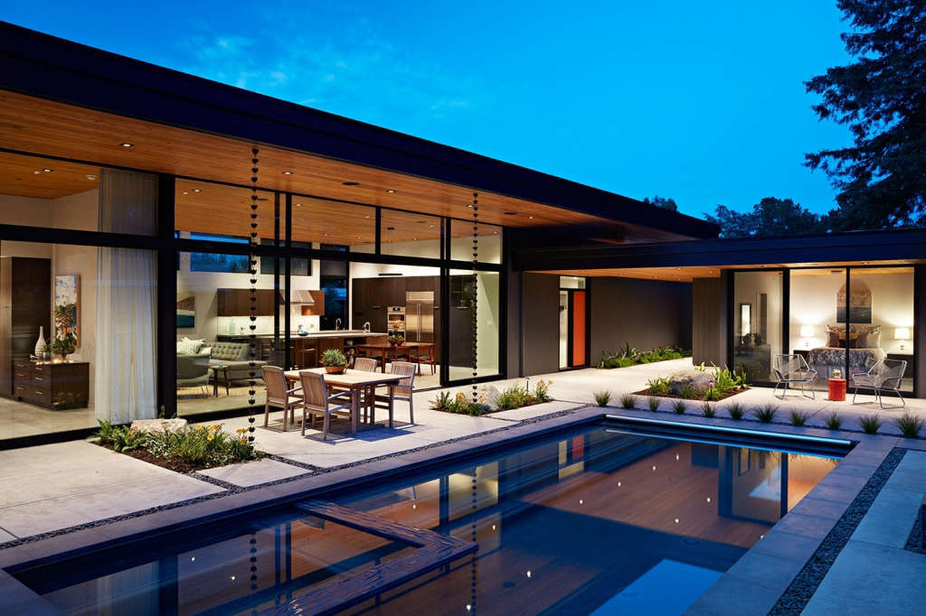glass wall house by klopf architecture 13